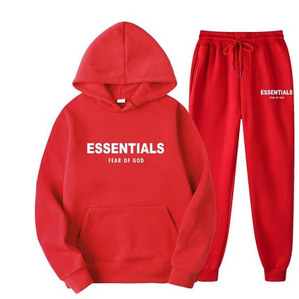 Red Essentials Tracksuit
