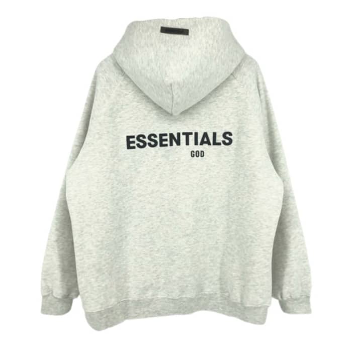light gray essentials hoodie